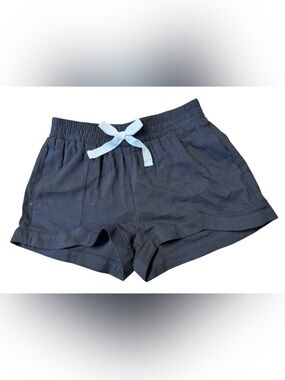 A Loves A Little Girls Solid Dolphin Shorts SZ M Black